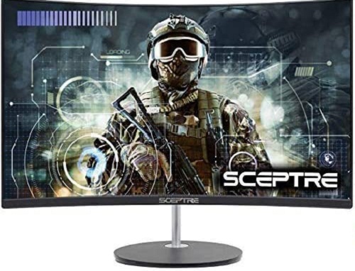 Sceptre 24'' Curved 75hz Gaming 4k monitor for gaming console