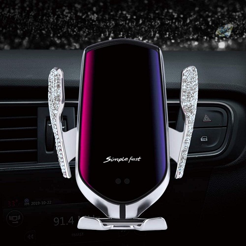 Eing Bling 10W Auto-Clamping Wireless Car Charger Mount