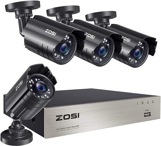 ZOSI 8CH 1080P Security Camera System Outdoor