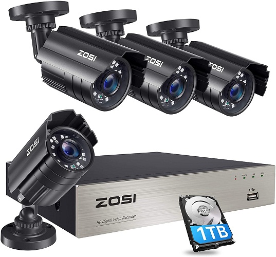 ZOSI 8KN-211B4-1T Security Camera System
