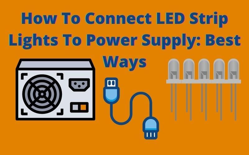 how to connect led strip lights to power supply