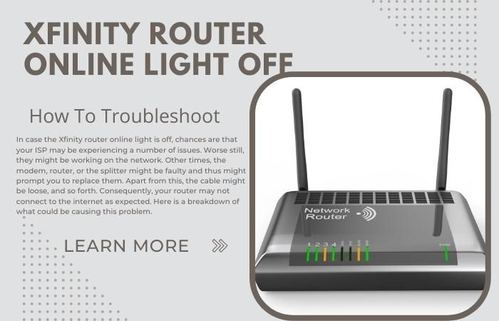 Xfinity Router Online Light Off
