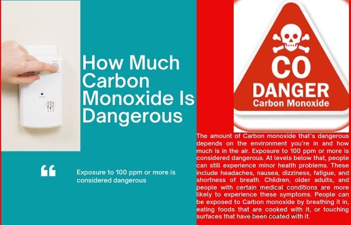 How Much Carbon Monoxide Is Dangerous